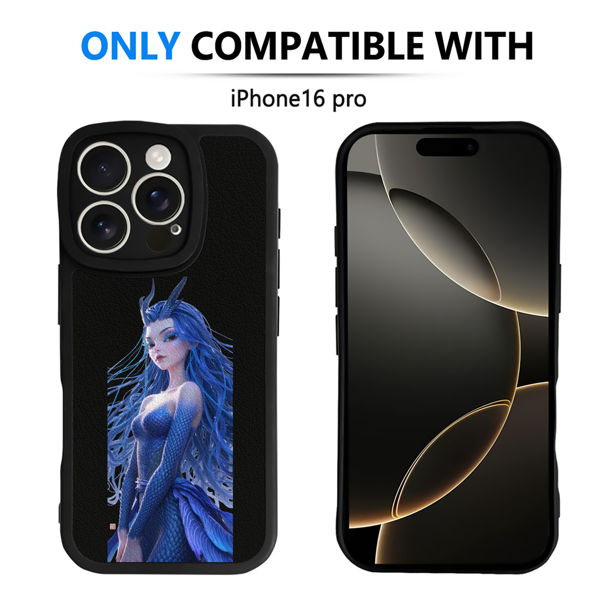 （画像用） Ne Zha 2 ナタ 魔童の大暴れ 【iPhone 16シリーズ対応】シリコンスマホケース（レザー調） 材質：シリコン